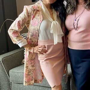 Zinc Floral Spring Coat 96% Cotton